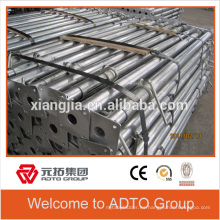 Para africs U cabeza de acero galvanizado ajustable andamios pisos props fabricantes en China